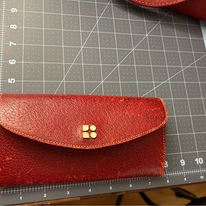 Kate Spade Cherry Red Pebbled Leather Wallet
